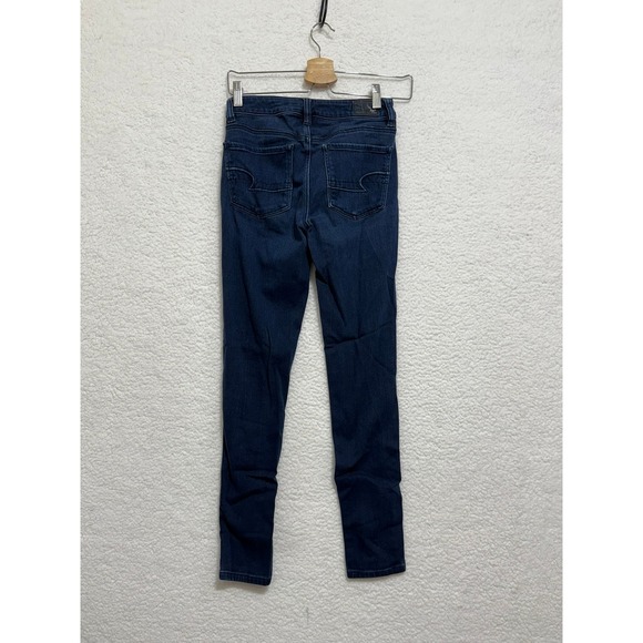 American Eagle Outfitters Women Hi Rise Jeggings Dark Wash Size 2 - Picture 3 of 9